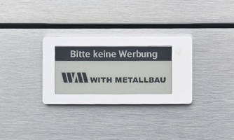 withNFCtag für Briefkästen mit flacher Front